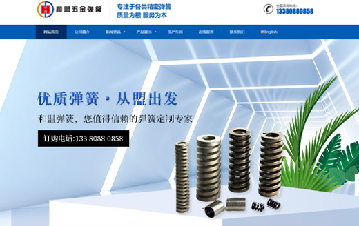 弹簧类网站建设